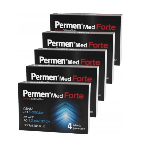 Permen Med Forte 50 mg 4 tabletki Wielopak x5