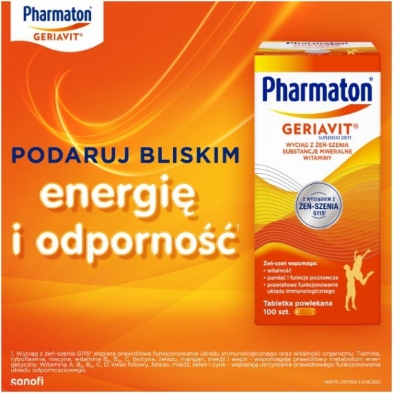 Pharmaton Geriavit 100 tabletek
