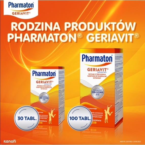 Pharmaton Geriavit Zestaw 100 + 30 tabletek