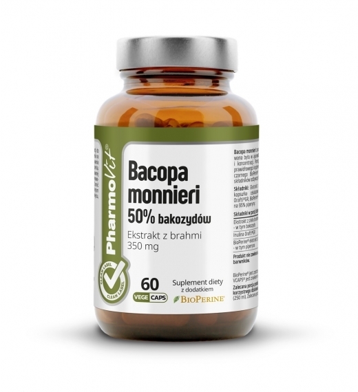 Pharmovit Bacopa monnieri 50% bakozydów 60 kapsułek