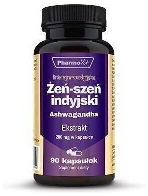 Pharmovit Żeń-szeń indyjski Ashwagandha (ekstrakt 20:1) 90 kapsułek