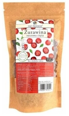 Pięć Przemian Żurawina suszona z sokiem jabłkowym cięta 250g