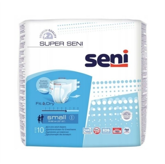 Pieluchomajtki SUPER SENI AIR small 10 sztuk