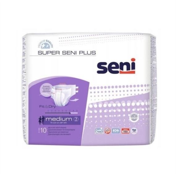Pieluchomajtki SUPER SENI PLUS medium 10 sztuk