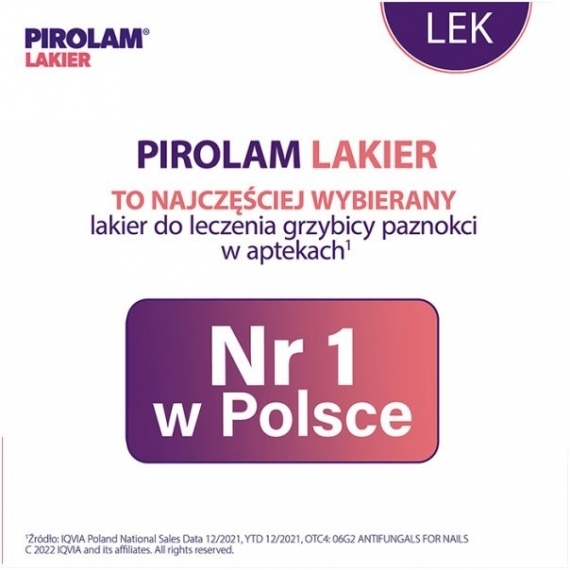 Pirolam lakier do paznokci leczniczy 0,08 g/g 4 g