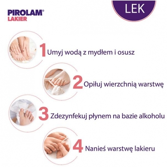 Pirolam lakier do paznokci leczniczy 0,08 g/g 4 g