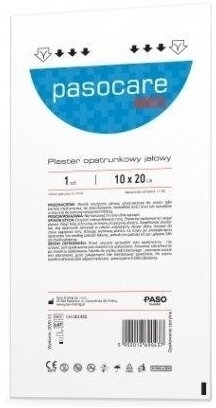 Plaster PASOCARE MED jałowy 10 cm x 20 cm 1 sztuka