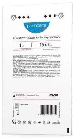 Plaster opatrunkowy jałowy 15 cm x 8 cm Pasocare Med 1 sztuka