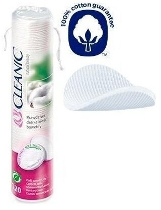 Płatki kosmetyczne Cleanic 120 sztuk