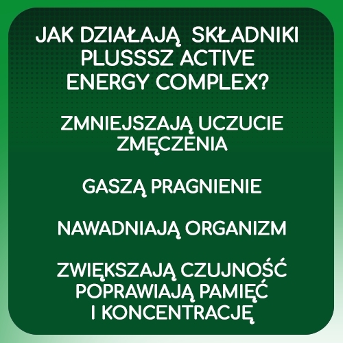 Plusssz Active 100% Energy Complex 20 tabletek musujących