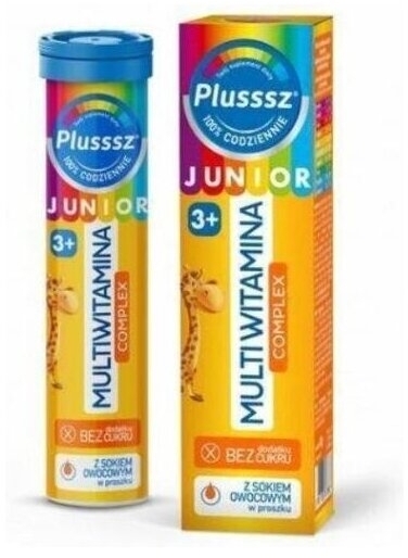 Plusssz Junior Multiwitamina Complex 20 tabletek musujących