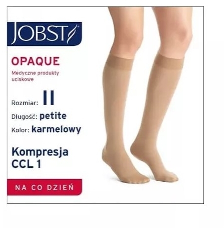 Podkolanówki JOBST Opaque CCL1 karmelowy rozmiar IV