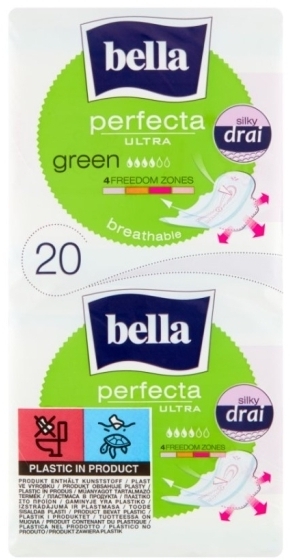 Podpaski BELLA PERFECTA ULTRA GREEN 20 sztuk