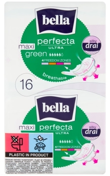Podpaski BELLA PERFECTA ULTRA MAXI GREEN 16 sztuk