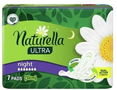 Podpaski ze skrzydełkami NATURELLA Ultra Night 7 sztuk