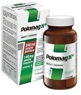Polomag K+ Magnez z witaminą B6 i potasem 90 tabletek