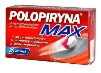 Polopiryna Max 500 mg 20 tabletek