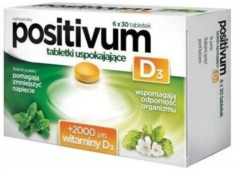 Positivum D3 tabletki uspokajające 180 tabletek