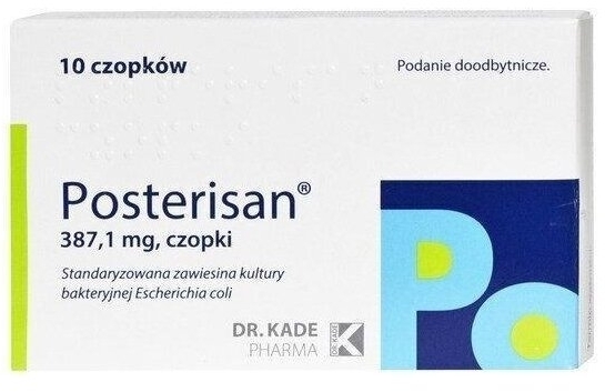 Posterisan czopki doodbytnicze 10 sztuk