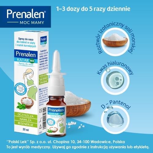 Prenalen Katar Spray Do Nosa Dla Kobiet w Ciąży 20ml