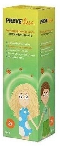 PreveLissa Spray Do Włosów Przeciw Wszom 50ml