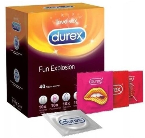 Prezerwatywy DUREX Fun Explosion mix 40 sztuk