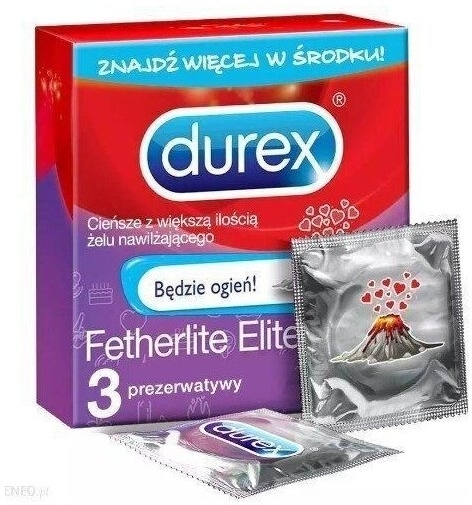 Prezerwatywy Durex Fetherlite Elite Emoji 3 sztuki