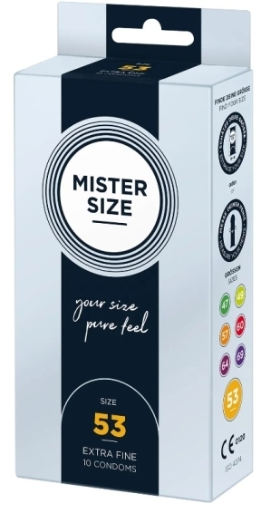 Prezerwatywy MISTER SIZE prezerwatywy 53mm 10 sztuk