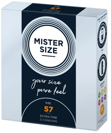 Prezerwatywy MISTER SIZE prezerwatywy 57mm 3 sztuki