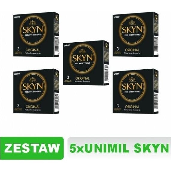 Prezerwatywy UNIMIL SKYN Original 5 x 3 sztuki