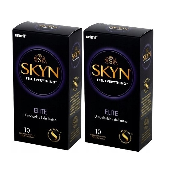Prezerwatywy UNIMIL Skyn Elite 10 sztuk Wielopak x2