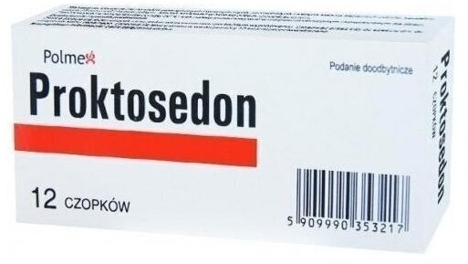 Proktosedon czopki 12 sztuk