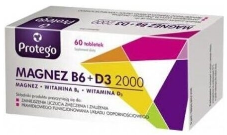 Protego Magnez B6 + D3 2000 60 tabletek