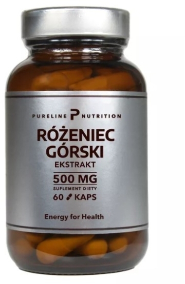 Pure Nutrition Różeniec Górski 500 mg 60 kapsułek