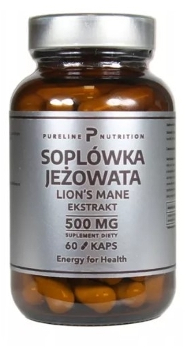 Pure Nutrition Soplówka Jeżowata 500mg 60 kapsułek