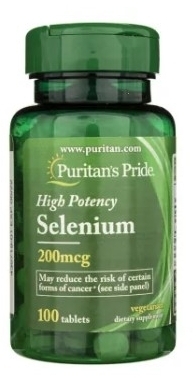 Puritans Pride Selenium 200mcg 100 tabletek