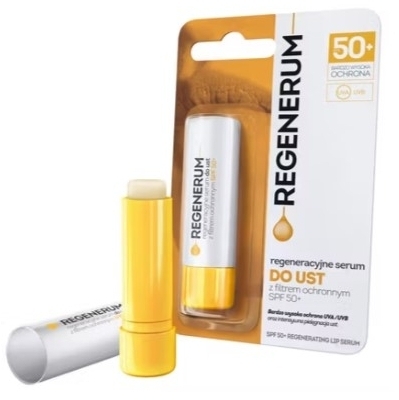 REGENERUM regeneracyjne serum do ust z filtrem ochronnym SPF 50+ 5g