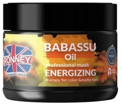 RONNEY Maska energetyzująca do włosów farbowanych i pozbawionych blasku 300 ml