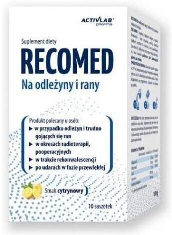 RecoMed na odleżyny i rany smak cytrynowy 10 saszetek