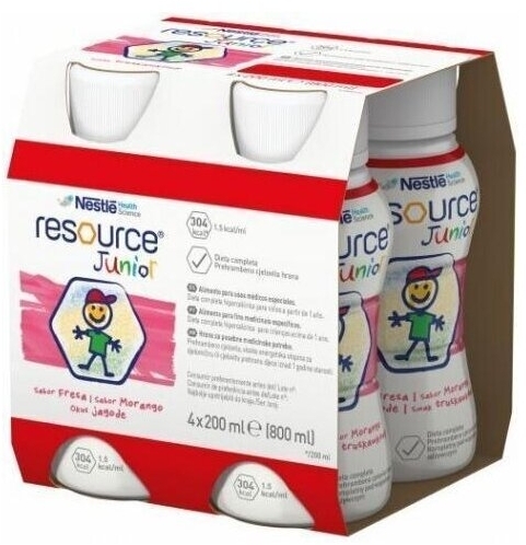Resource Junior smak truskawkowy 4 x 200 ml