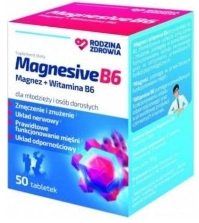 Rodzina Zdrowia Magnesive B6 50 tabletek
