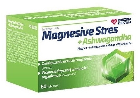 Rodzina Zdrowia Magnesive Stres + Ashwaganda 60 tabletek