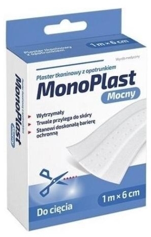 Rodzina Zdrowia MonoPlast plaster tkaninowy z opatrunkiem 1m x 6cm