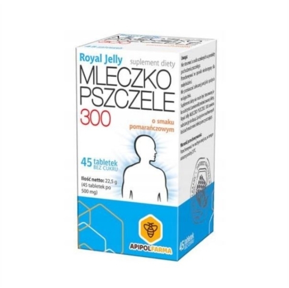 Royal Jelly Mleczko Pszczele300, 45 tabletek do ssania