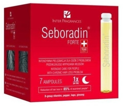 SEBORADIN FORTE Ampułki przeciw wypadniu włosów 7 x 5,5 ml