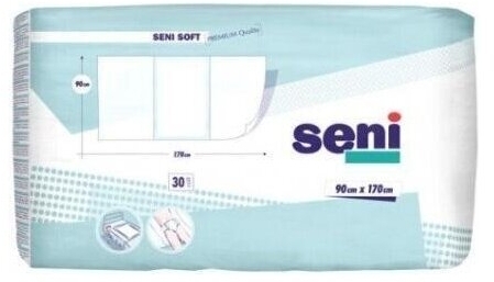 SENI SOFT Podkłady higieniczne 90 x 170 cm 30 sztuk