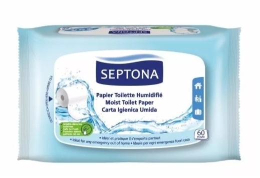 SEPTONA nawilżany Papier toaletowy 60sztuk