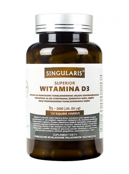 SINGULARIS WITAMINA D3 2000 IU 120 kapsułek