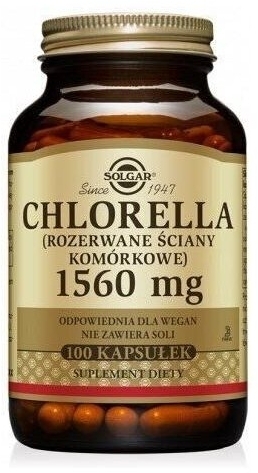SOLGAR Chlorella kaps. 0,52 g 100 kapsułek