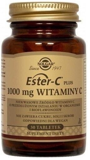 SOLGAR Ester C-Plus witamina C 1000 mg 30 tabletek